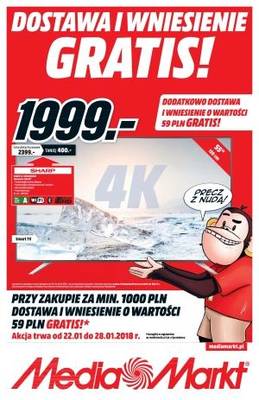 Dostawa i wniesienie gratis